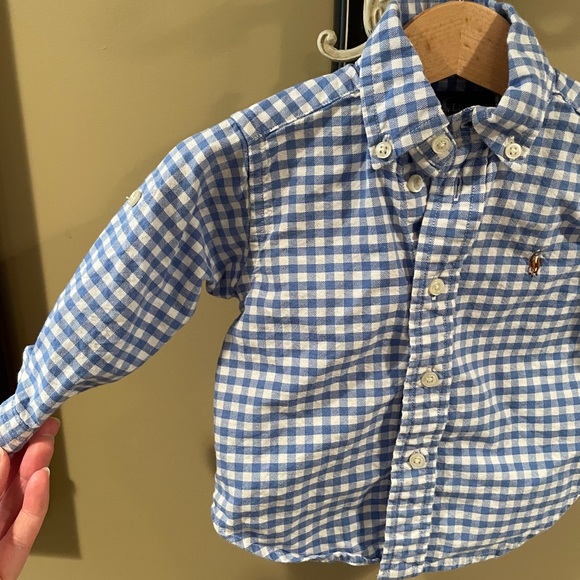9 month Polo gingham button down - Picture 2 of 6